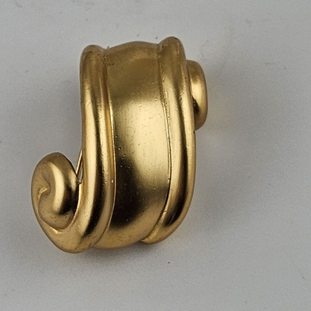 Vintage Avon‎ Matte Gold Banner Brooch
